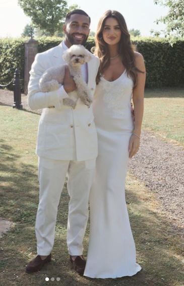 Saman Ghoddos and Valentina Ghoddos on their wedding day